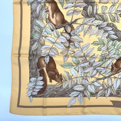 Hermes Carre 90 Silk Scarf Casse Noisette Nutcracker — view 4