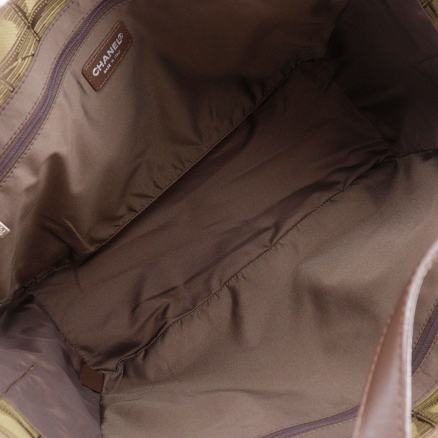 Chanel Tote New Travel Line Nylon Canvas Khaki — view 6