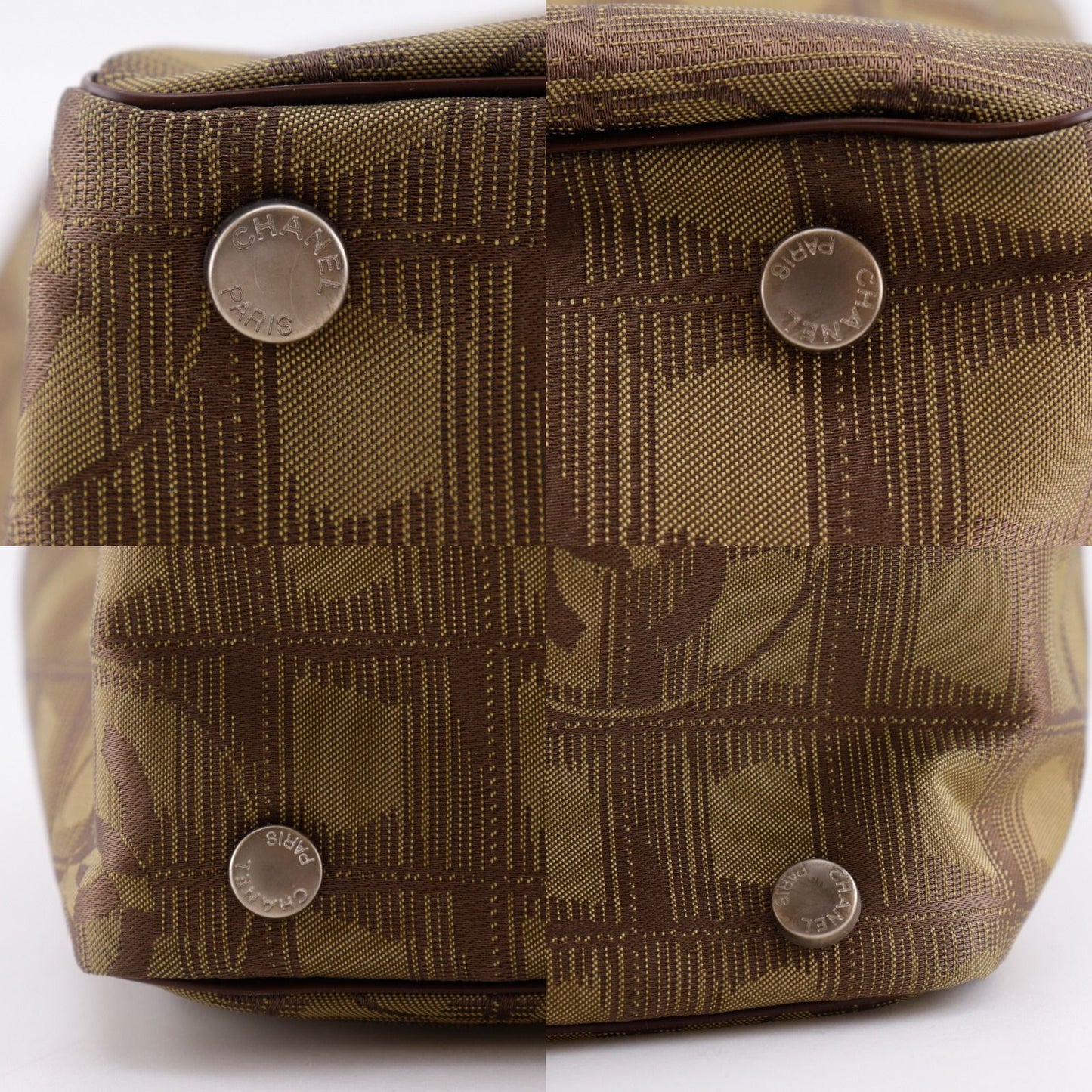 Chanel Tote New Travel Line Nylon Canvas Khaki — view 8