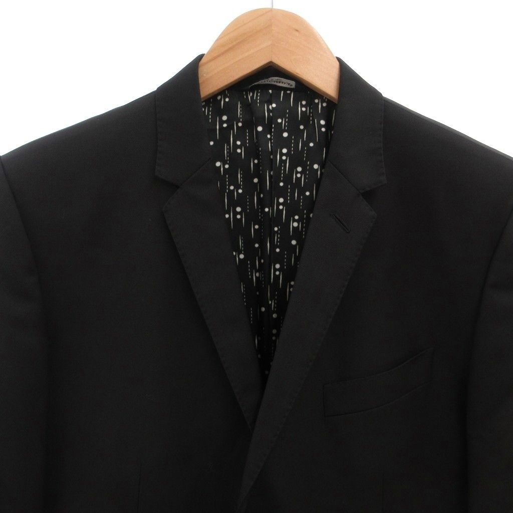 Dolce & Gabbana Gold Tailored Jacket Blazer Single Wool Silver Button 48 Black — view 3