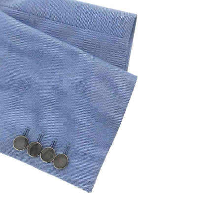 Dolce & Gabbana Napoli Tailored Jacket Blazer Single Wool 44 Blue — view 4