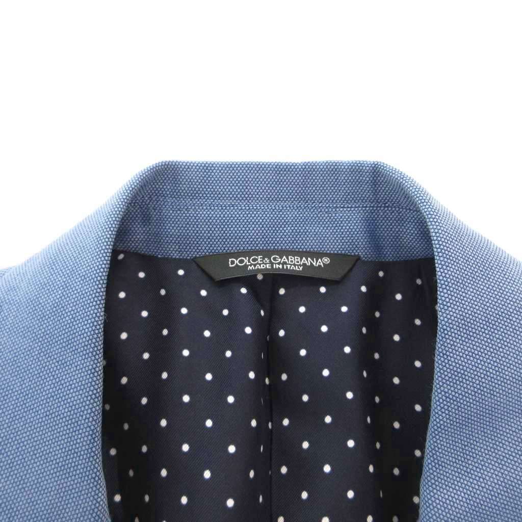 Dolce & Gabbana Napoli Tailored Jacket Blazer Single Wool 44 Blue — view 5