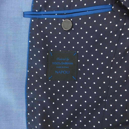 Dolce & Gabbana Napoli Tailored Jacket Blazer Single Wool 44 Blue — view 6