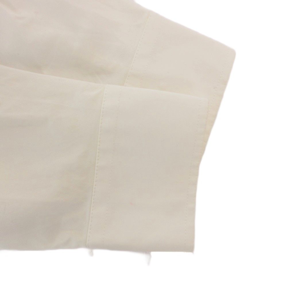 Balenciaga Shirt Blouse Double Color Cotton Long Sleeve 34 White — view 5