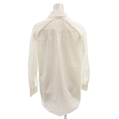 Balenciaga Shirt Blouse Double Color Cotton Long Sleeve 34 White — view 2