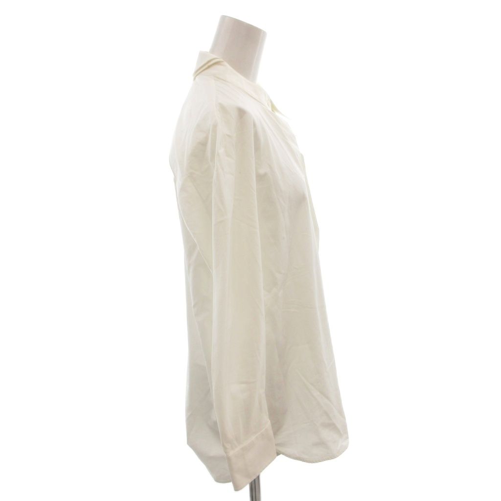 Balenciaga Shirt Blouse Double Color Cotton Long Sleeve 34 White — view 3