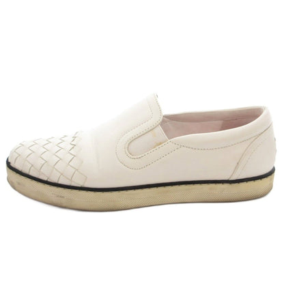 Bottega Veneta Slip on Sneakers Intrecciato Leather 35 White — view 2