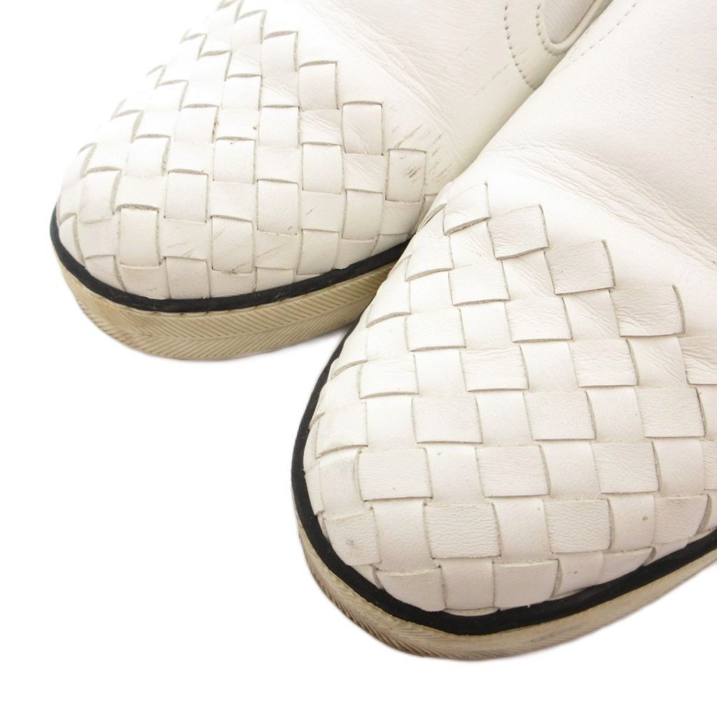 Bottega Veneta Slip on Sneakers Intrecciato Leather 35 White — view 3