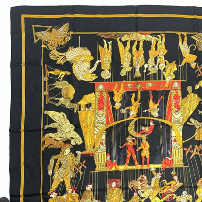 Hermes Scarf Carre 90 le Temps Des Marionnettes Marionette Time — view 2