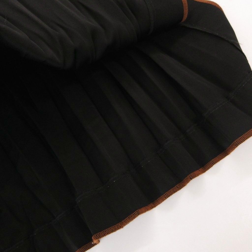 Loewe Pleated Skirt Visual Tight Long 36 Black — view 3