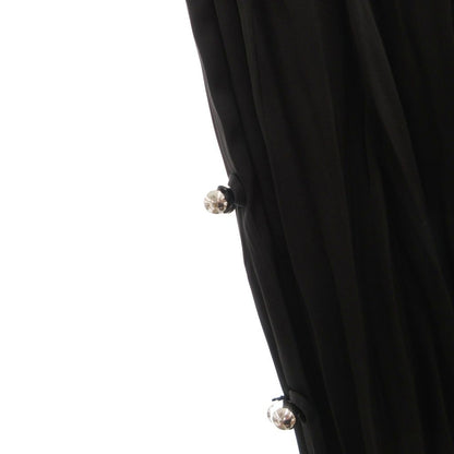 Loewe Pleated Skirt Visual Tight Long 36 Black — view 5