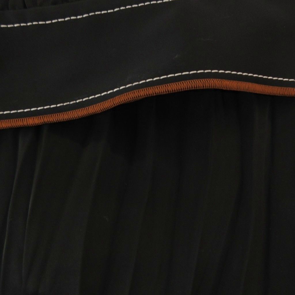 Loewe Pleated Skirt Visual Tight Long 36 Black — view 7