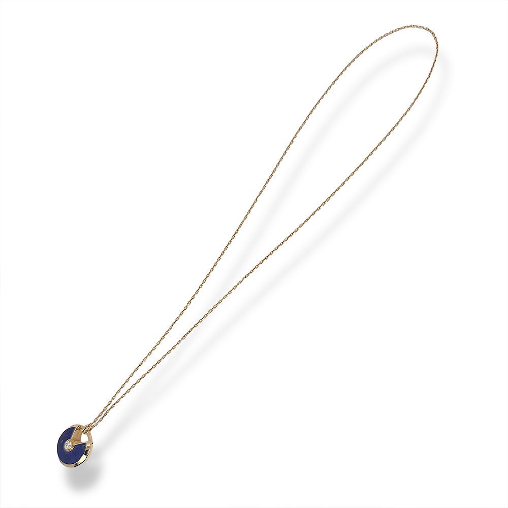 Cartier Amulet de Lapis Lazuli Diamond Necklace — view 5