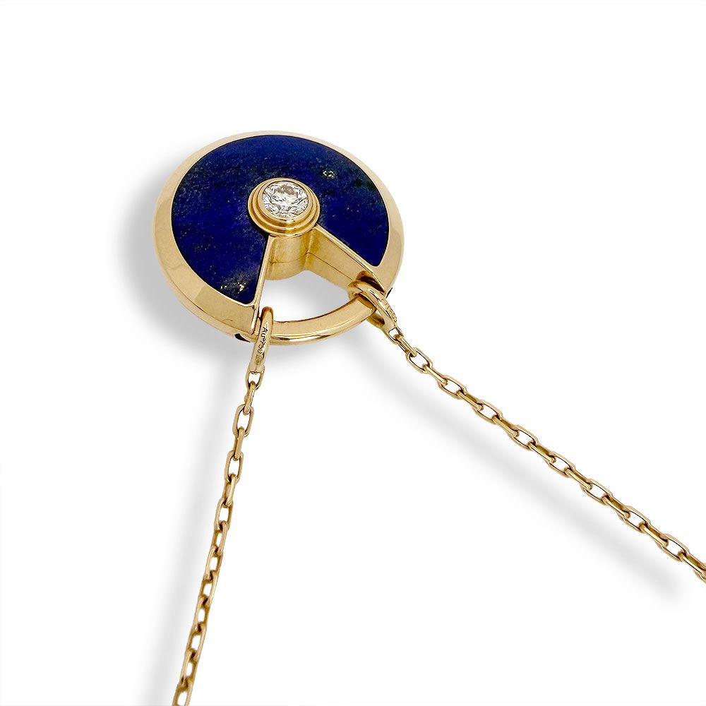 Cartier Amulet de Lapis Lazuli Diamond Necklace — view 2