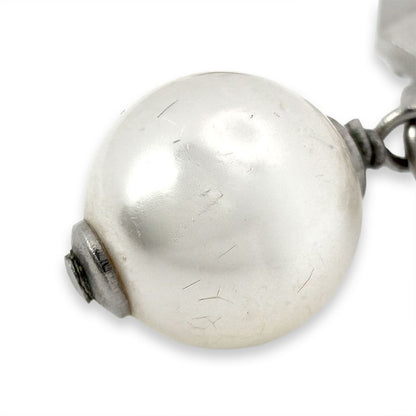 Chanel CC Logo Pearl Earrings — view 4
