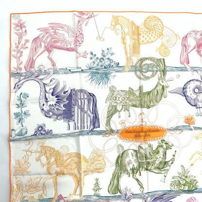 Hermes Carre 90 Della Cavalleria Favolosa Double Face Scarf Silk — view 2