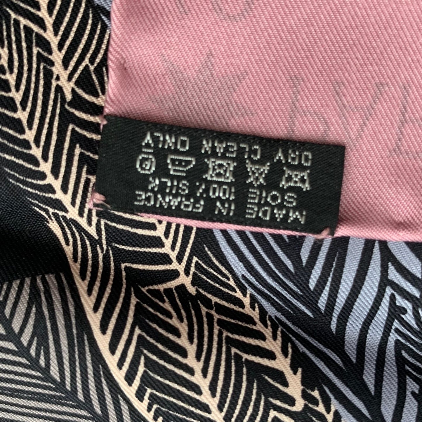 Hermes Carre 90 Zebra Pegasus Pink Scarf Silk — view 9