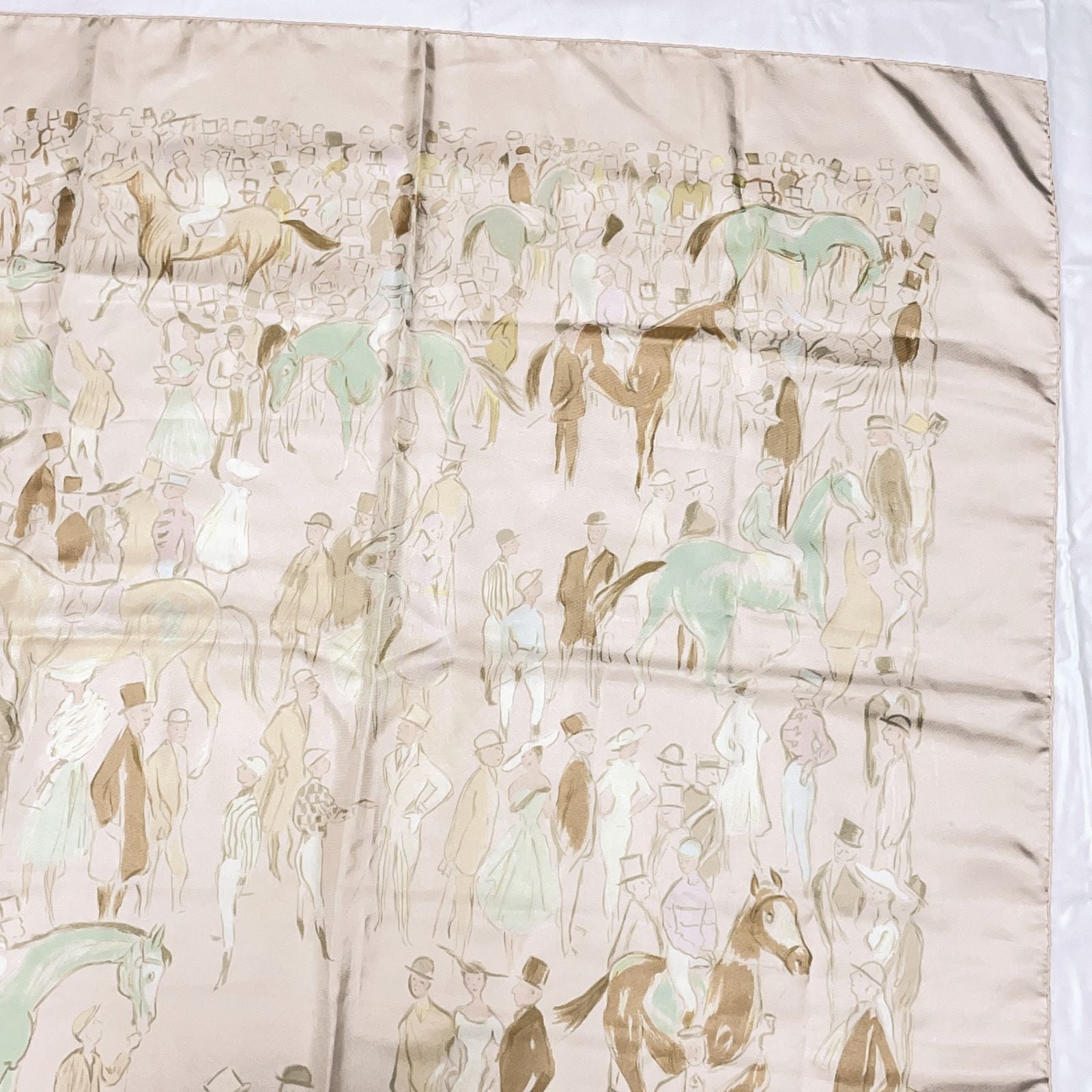 Hermes Carre 90 Paddock Pink Scarf Silk — view 3