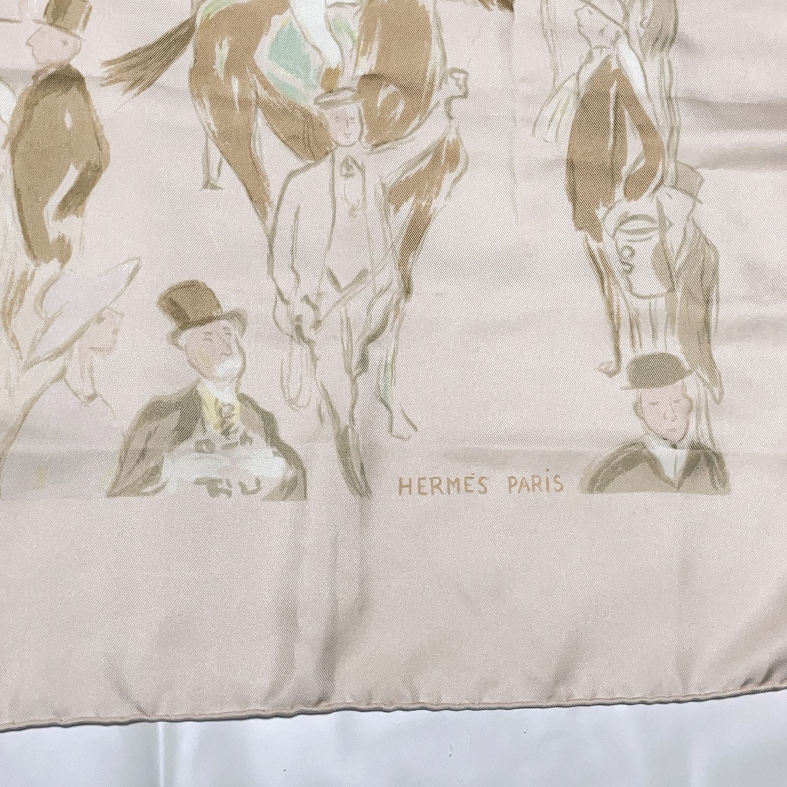 Hermes Carre 90 Paddock Pink Scarf Silk — view 5