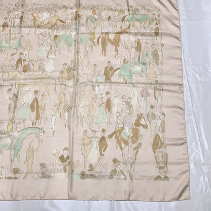 Hermes Carre 90 Paddock Pink Scarf Silk — view 4