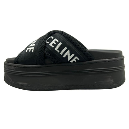Celine Sandals 35 Block Slide Black — view 3