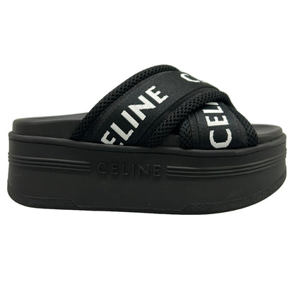 Celine Sandals 35 Block Slide Black — view 4
