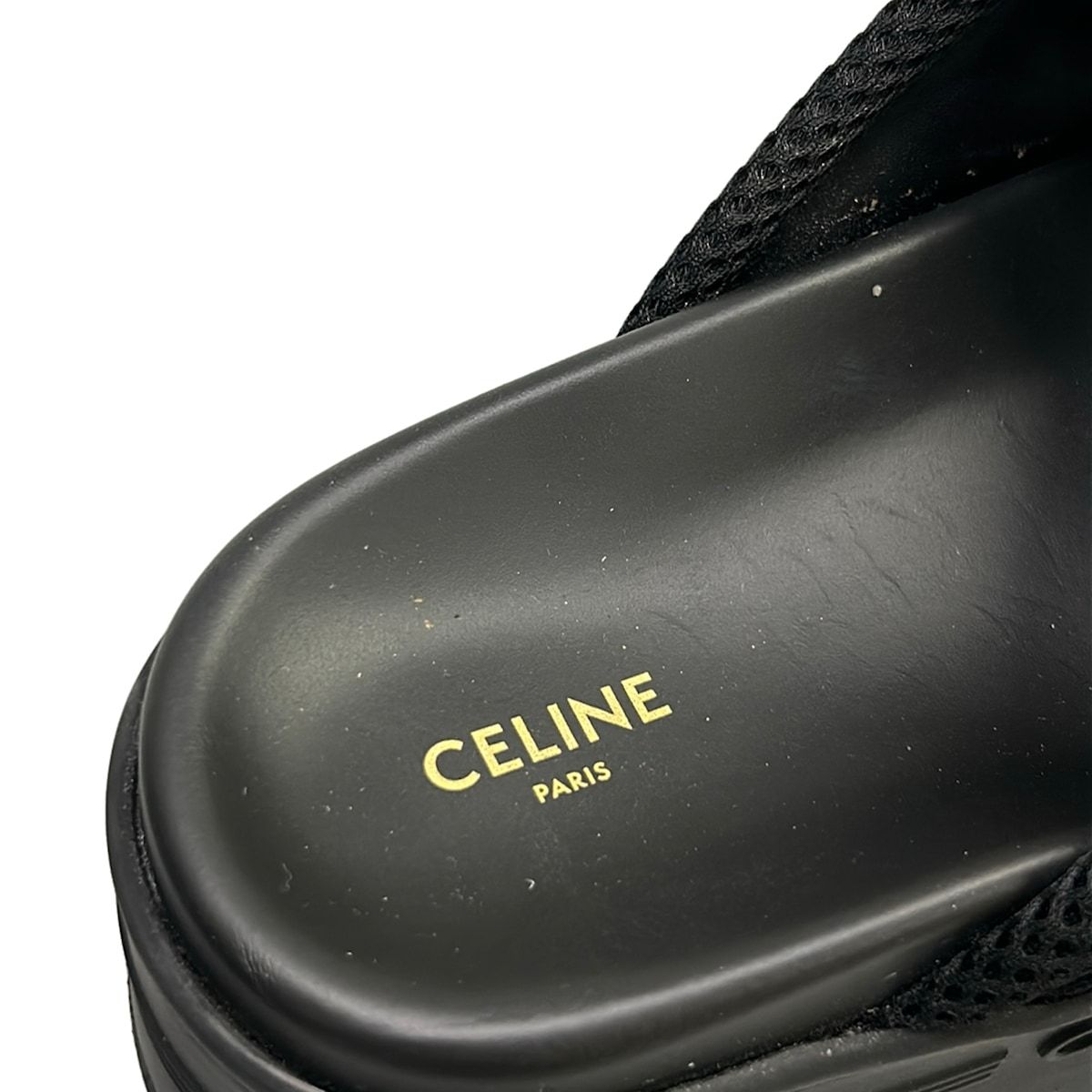 Celine Sandals 35 Block Slide Black — view 9