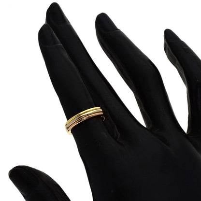 Cartier Trinity 47 Ring 18k Yellow Gold 18k White Pink — view 6