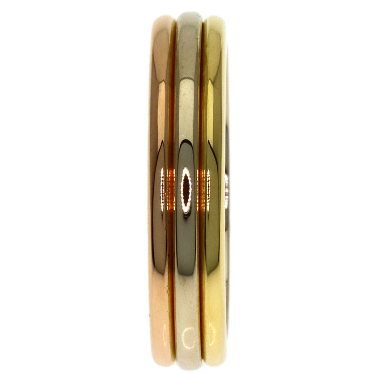 Cartier Trinity 47 Ring 18k Yellow Gold 18k White Pink — view 3