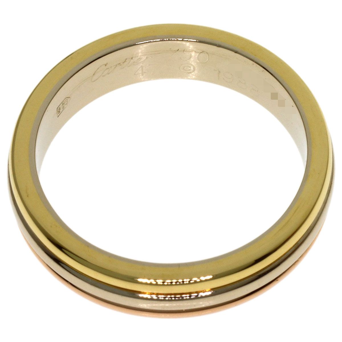 Cartier Trinity 47 Ring 18k Yellow Gold 18k White Pink — view 4
