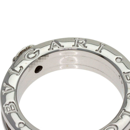Bvlgari Band Solitaire Diamond 49 Ring 18k White Gold — view 9