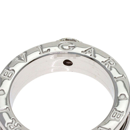 Bvlgari Band Solitaire Diamond 49 Ring 18k White Gold — view 7