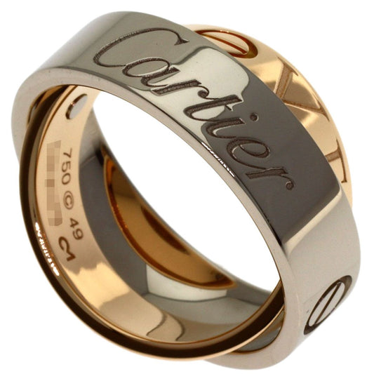 Cartier C-cles Love 49 Ring 18k White Gold 18k Pink