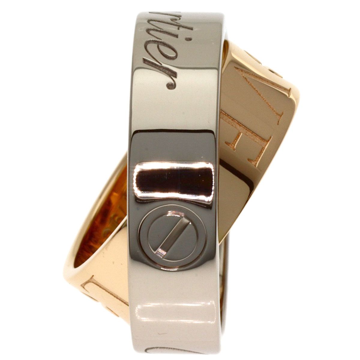 Cartier C-cles Love 49 Ring 18k White Gold 18k Pink — view 3