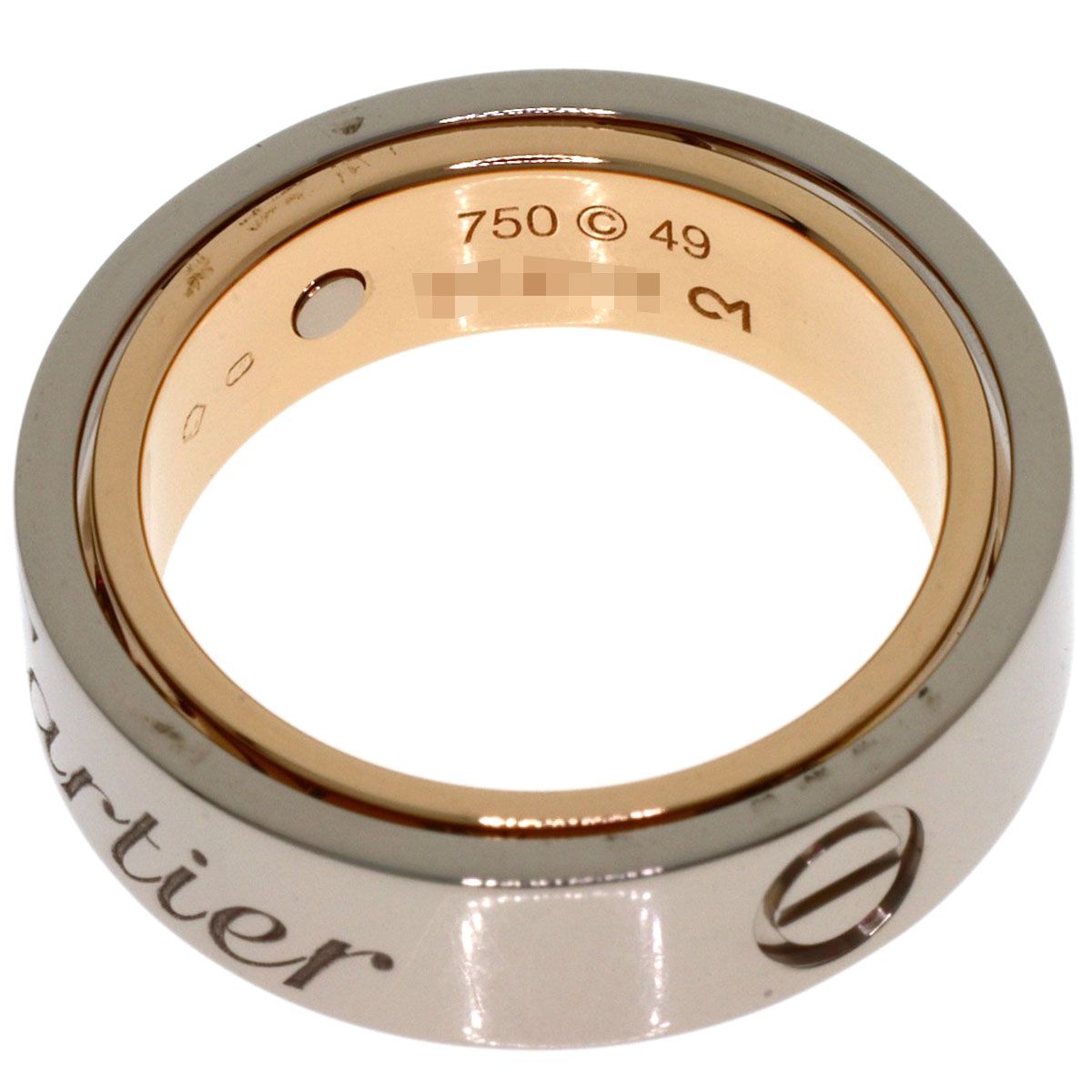 Cartier C-cles Love 49 Ring 18k White Gold 18k Pink — view 4