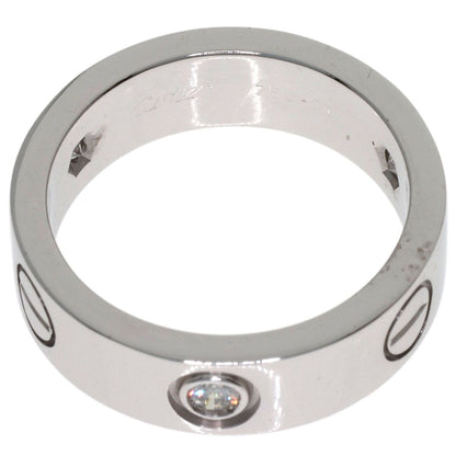 Cartier Love Ring Half Diamond 51 18k White Gold — view 4
