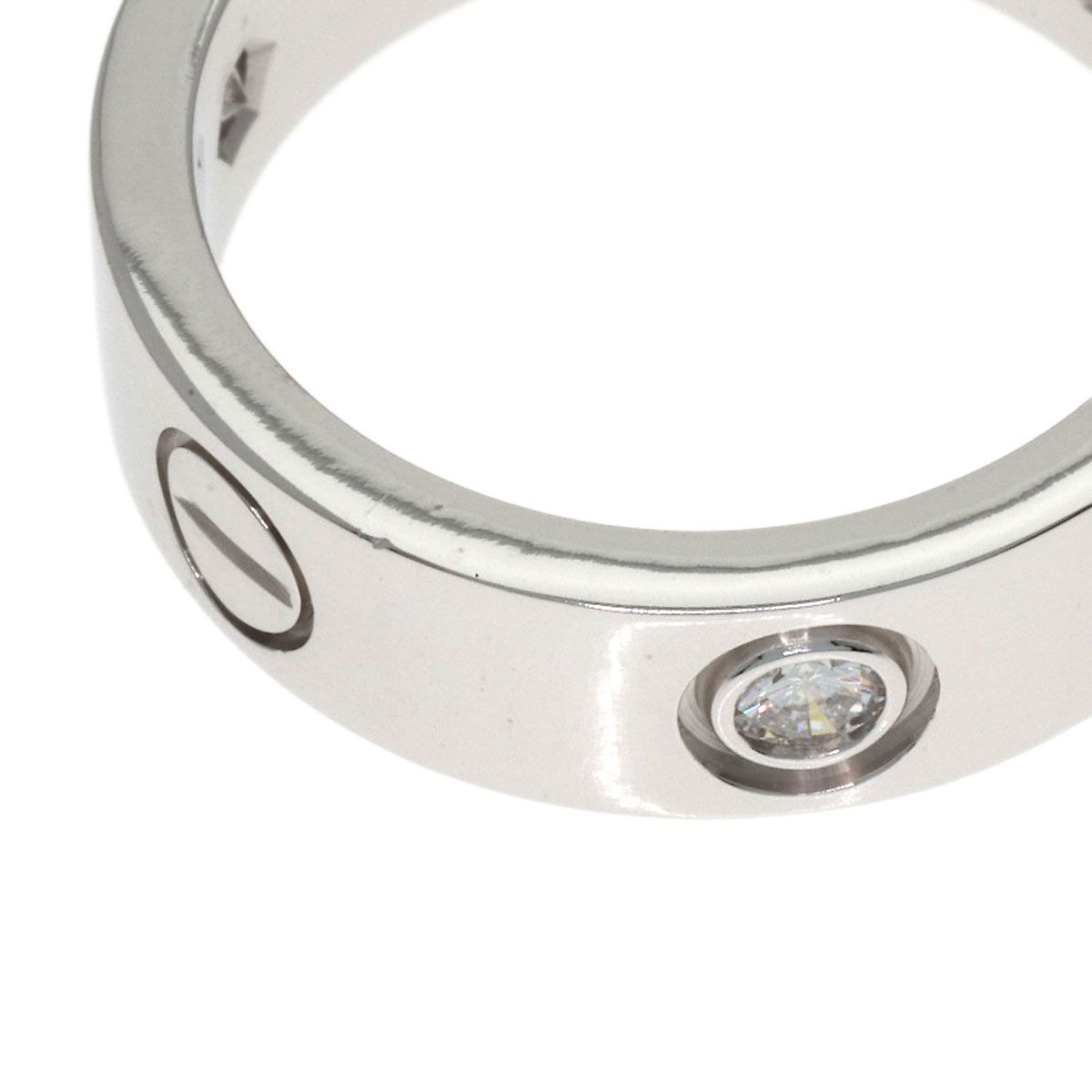 Cartier Love Ring Half Diamond 51 18k White Gold — view 8