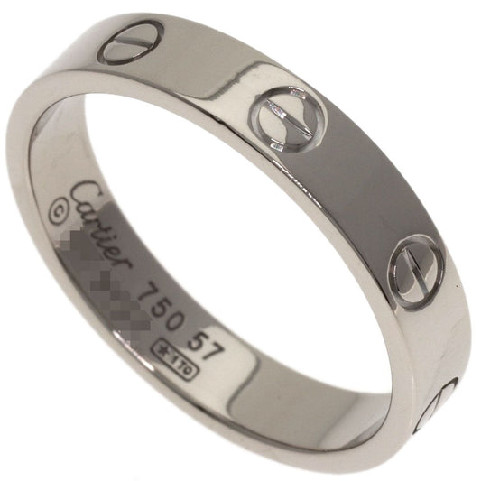 Cartier Mini Love Ring 57 18k White Gold
