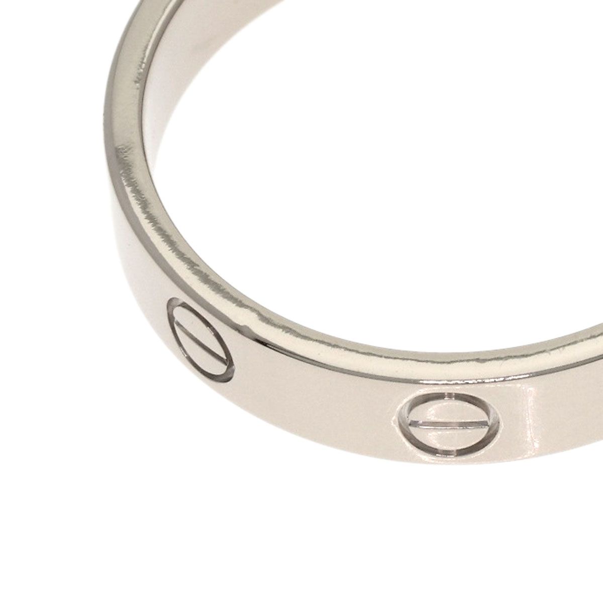 Cartier Mini Love Ring 57 18k White Gold — view 7