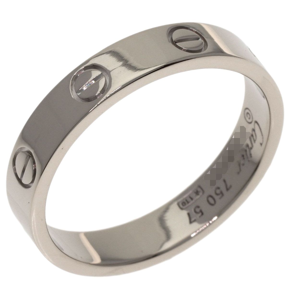 Cartier Mini Love Ring 57 18k White Gold — view 2