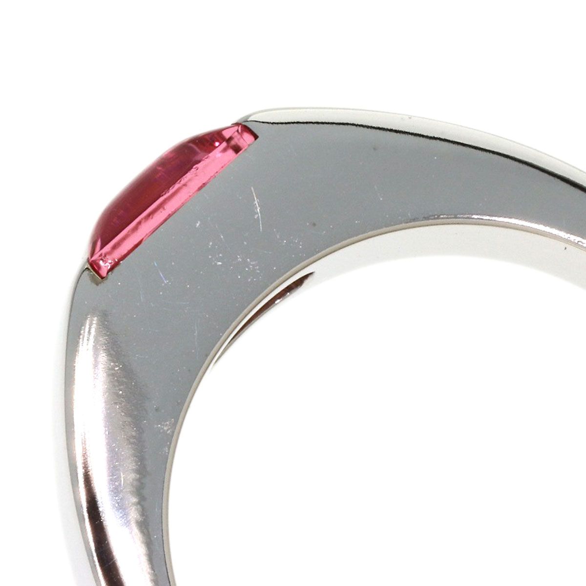 Cartier Tank Pink Tourmaline 50 Ring 18k White Gold — view 9