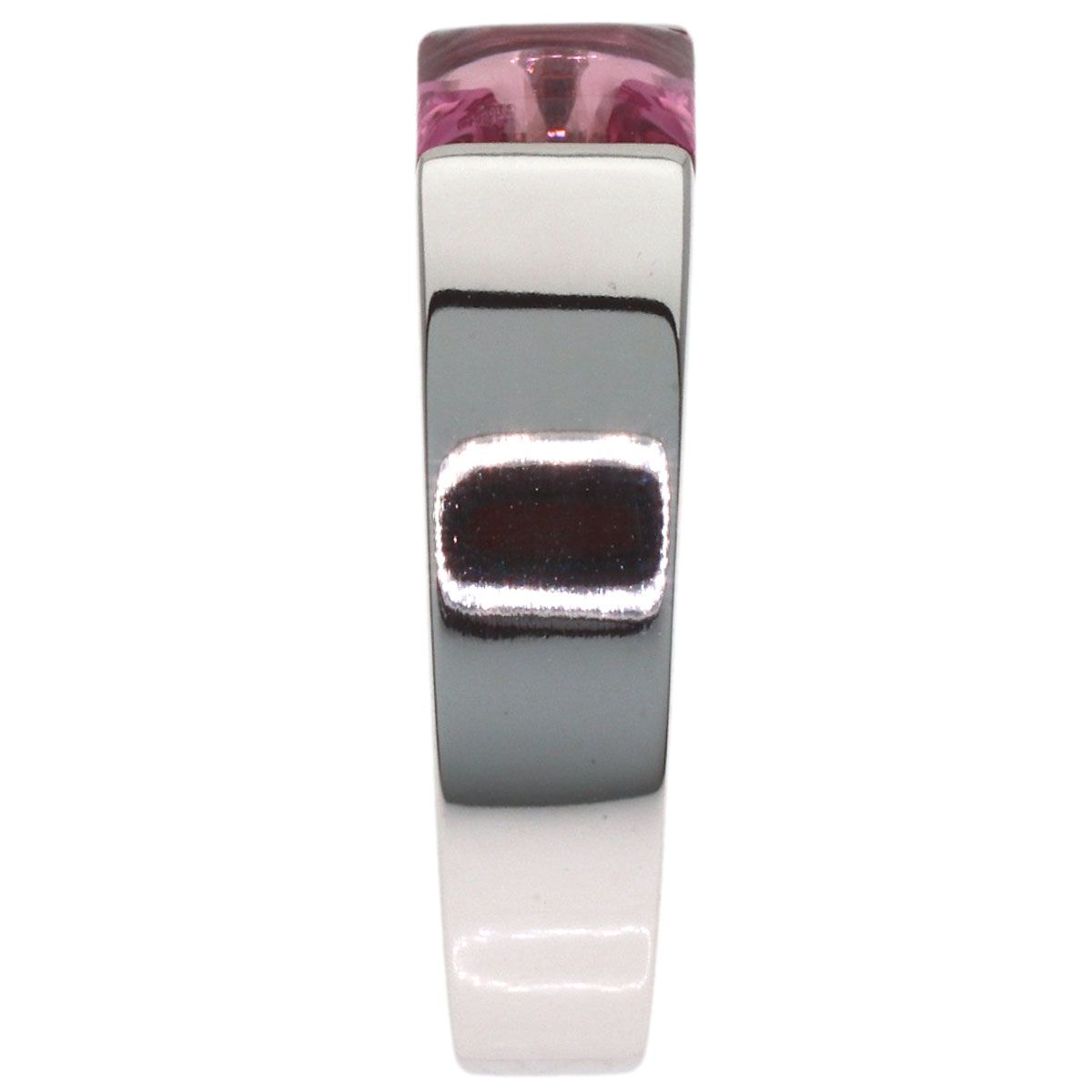 Cartier Tank Pink Tourmaline 50 Ring 18k White Gold — view 3