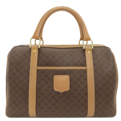 Celine Mini Boston Bag Macadam Pattern Leather