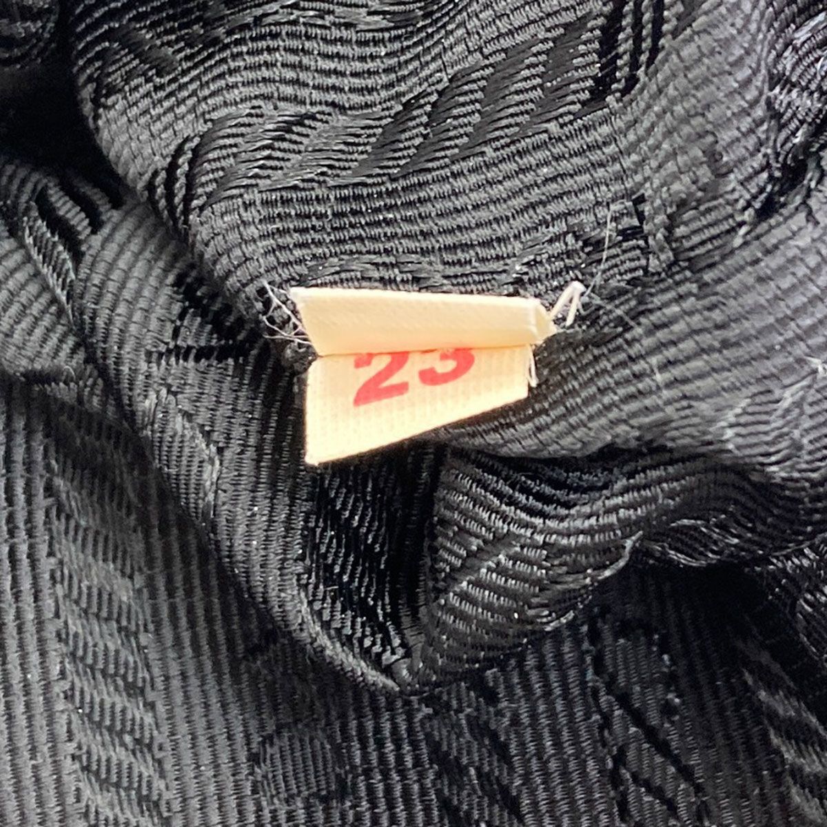 Prada Logo Handbag Nylon Leather — view 8