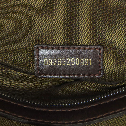 Fendi Zucca Pattern Handbag Canvas Leather — view 8