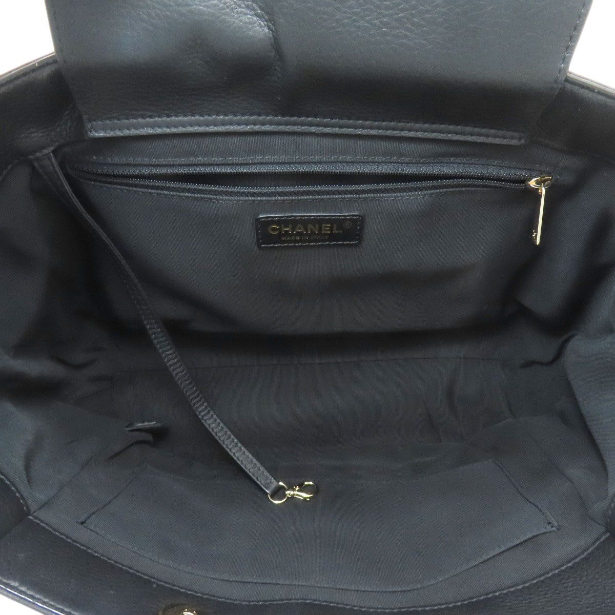 Chanel Quilted Gold 2-Way Tote Calf — view 5