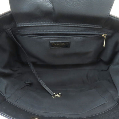 Chanel Quilted Gold 2-Way Tote Calf — view 5