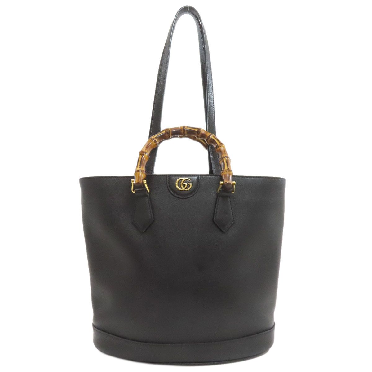 Gucci Diana Bamboo 2-Way Handbag Leather