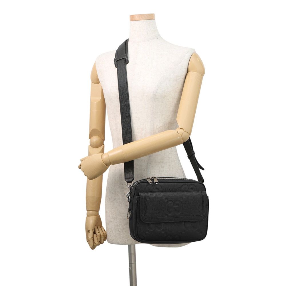 Gucci Shoulder Bag Jumbo GG Small Cross Black — view 4