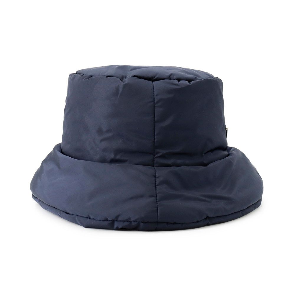 Prada Hat Triangle Logo Re-Nylon Padded L Bucket — view 3